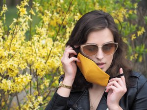 Памучна маска за лице VENUS PRO с джоб за HEPA филтър 1378165